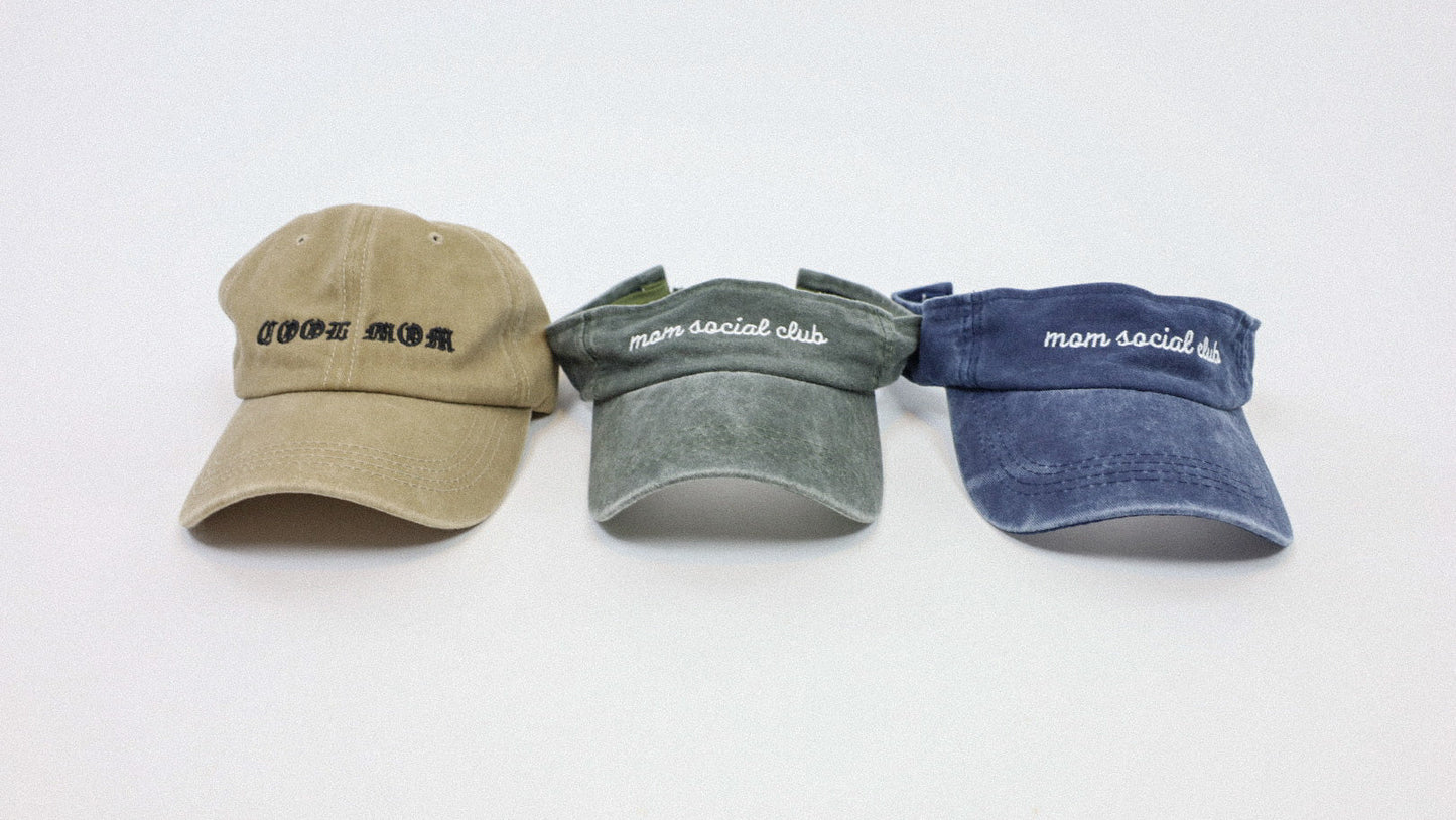 Mom Social Club Visor | Vintage Blue