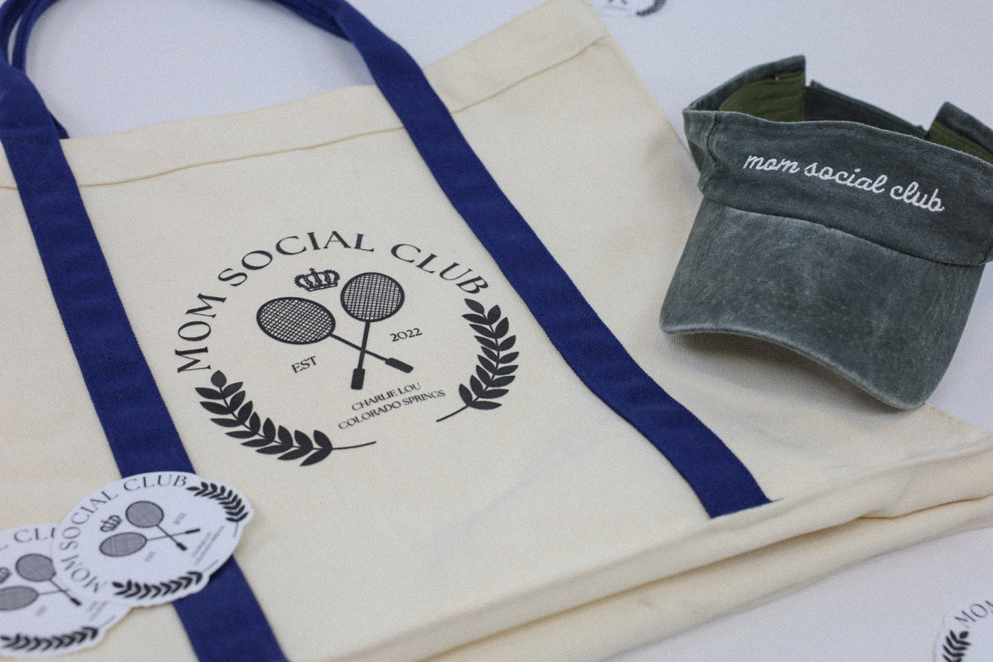 Mom Social Club Visor | Vintage Green