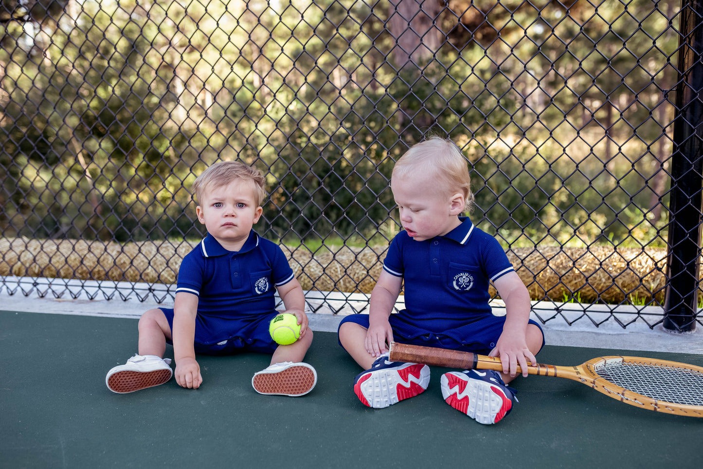 Waffle Bamboo Polo Romper