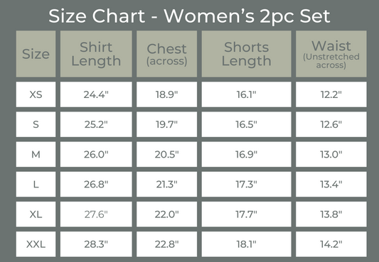 Women's Bamboo Bike Shorts & Tee Daywear Set