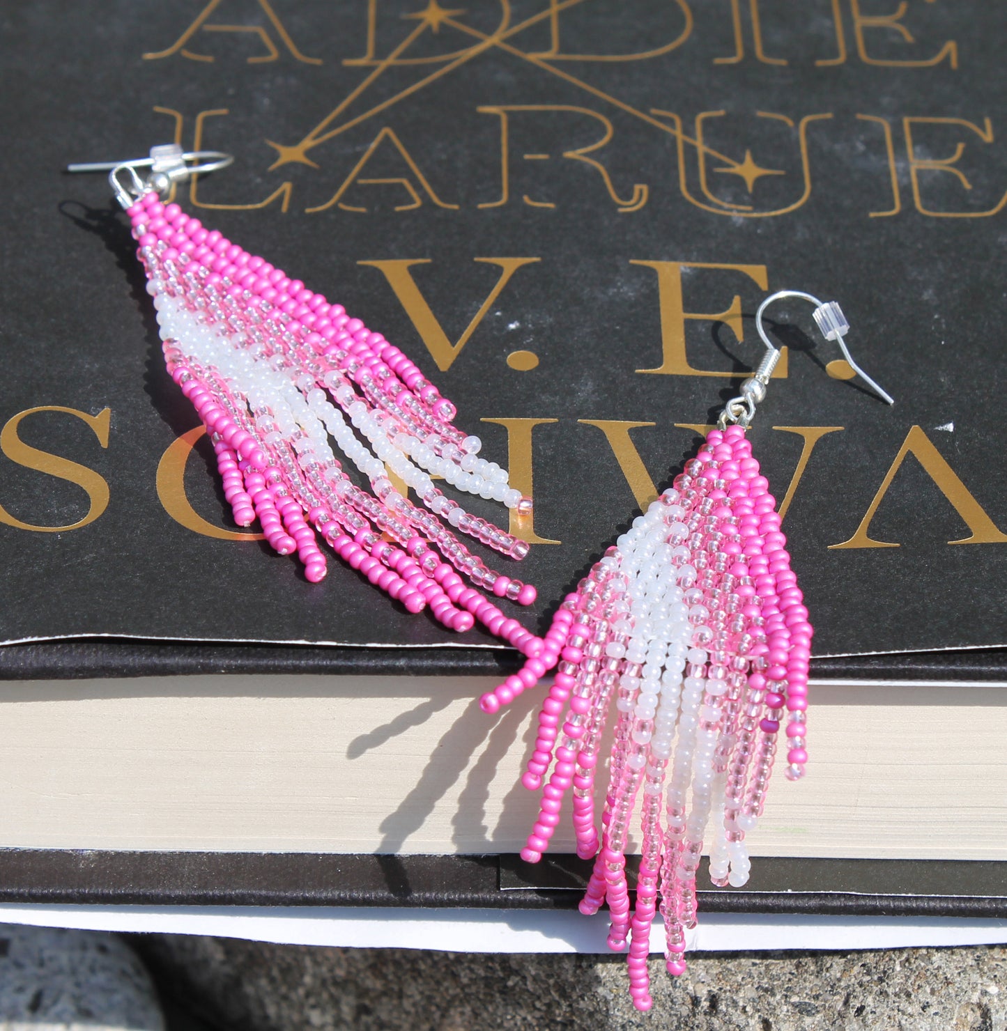 Pink Cascade Earrings