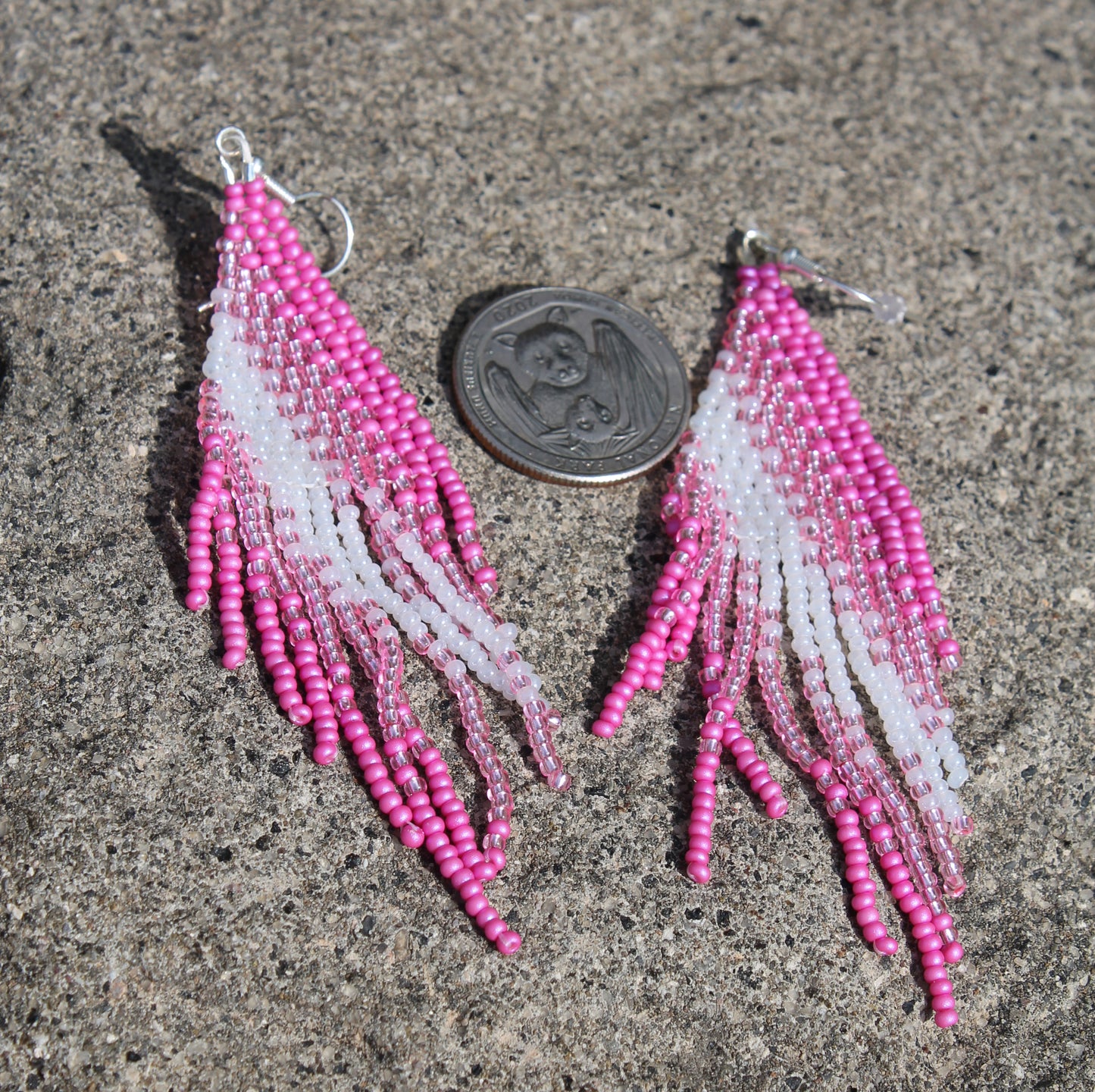 Pink Cascade Earrings