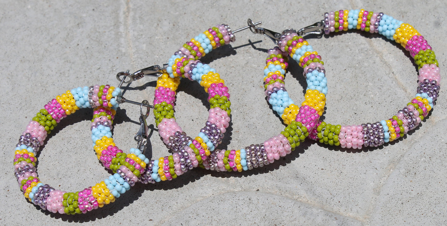 Pastel Rainbow Hoops