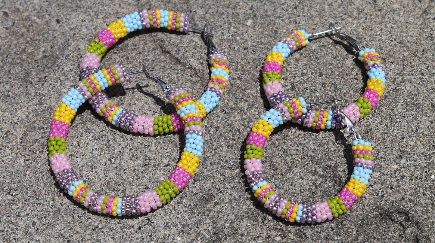 Pastel Rainbow Hoops