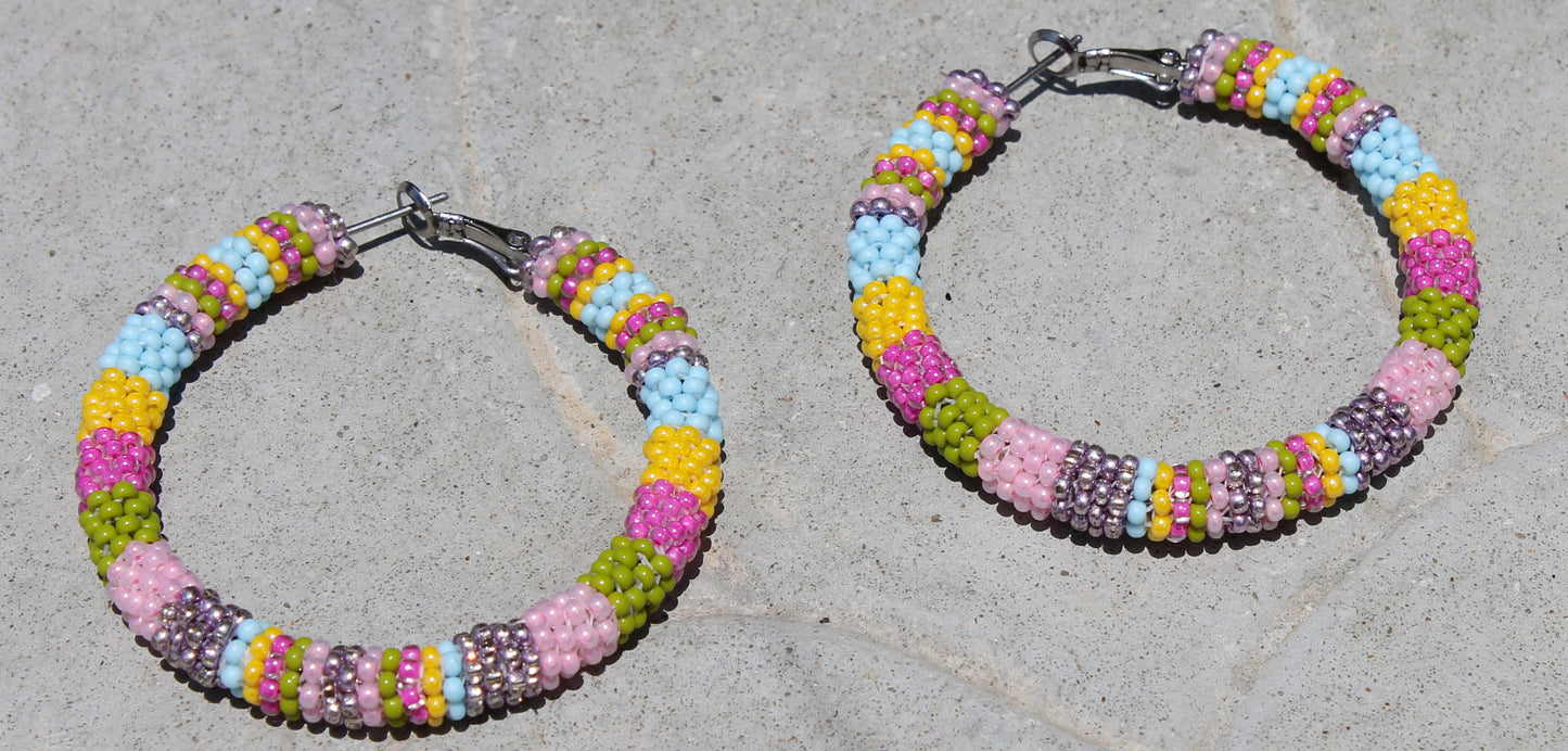 Pastel Rainbow Hoops