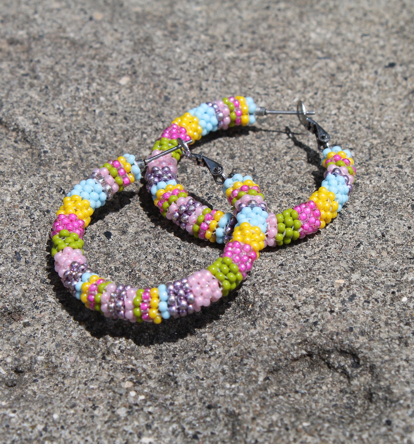 Pastel Rainbow Hoops