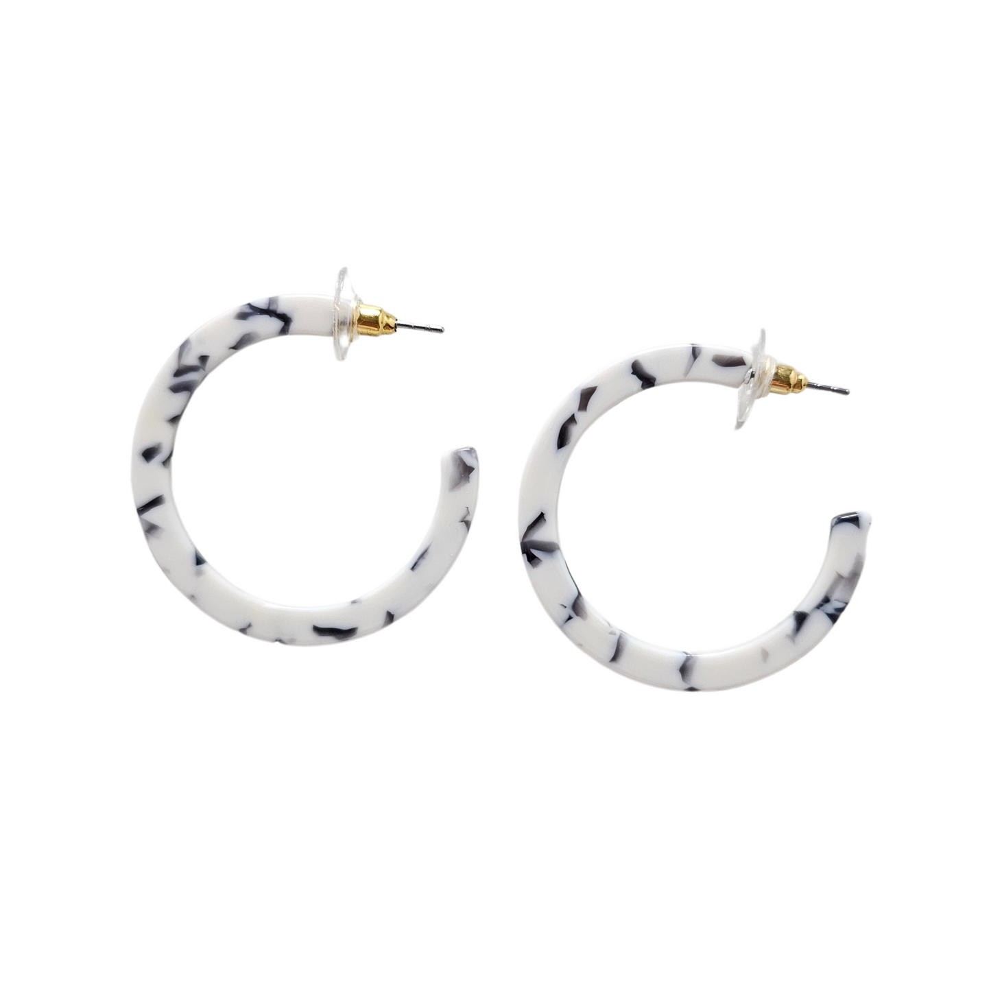 Camy Hoops - Marble