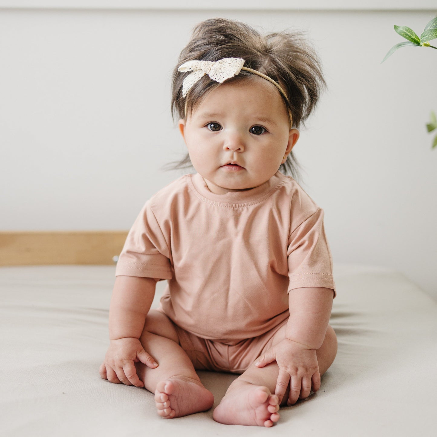 Bamboo Tee & Bike Shorts Set