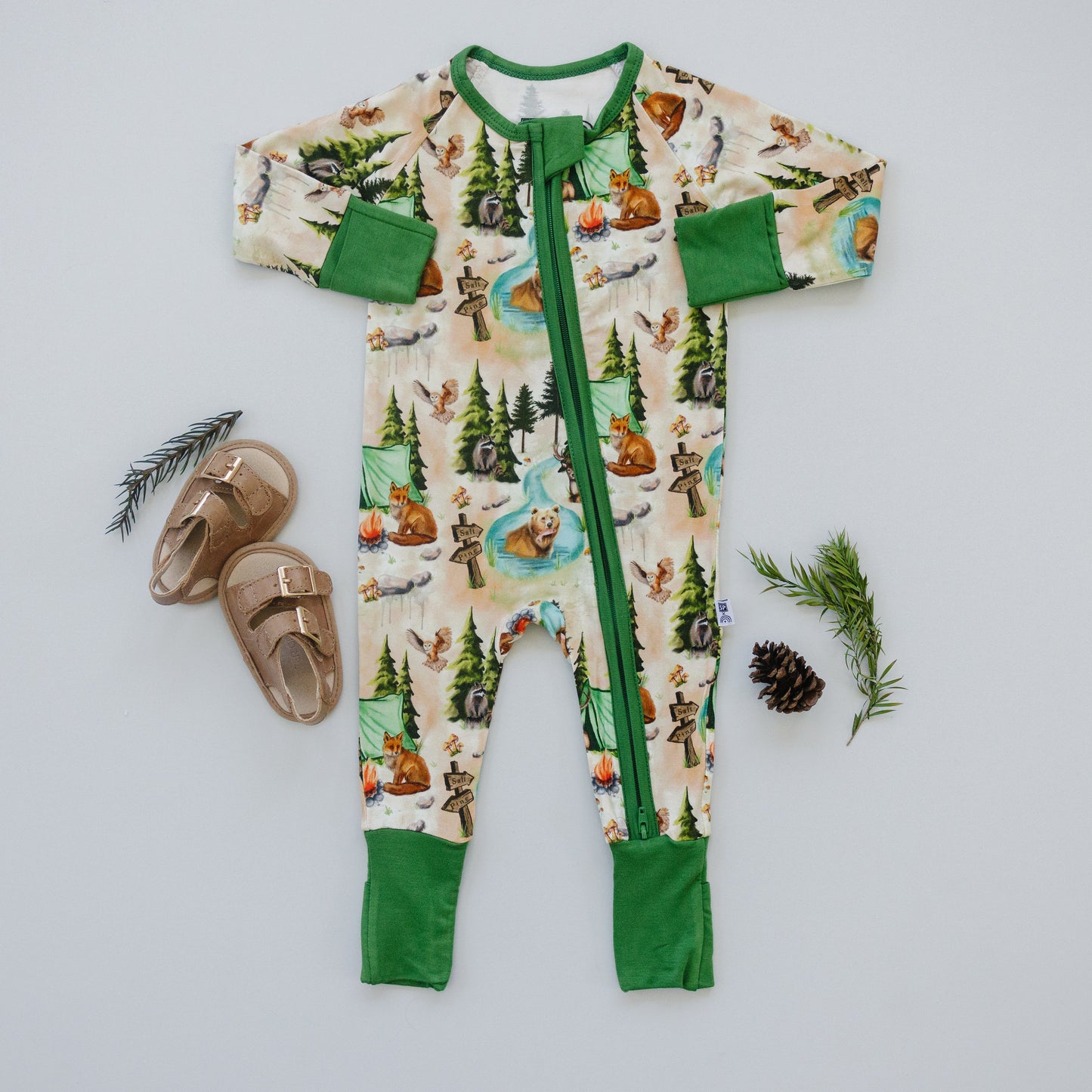 Camping Bamboo Zippy Romper