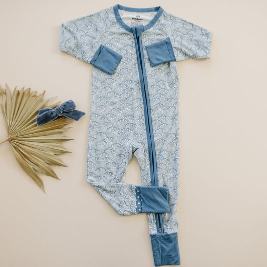 Making Waves Bamboo Zippy Romper