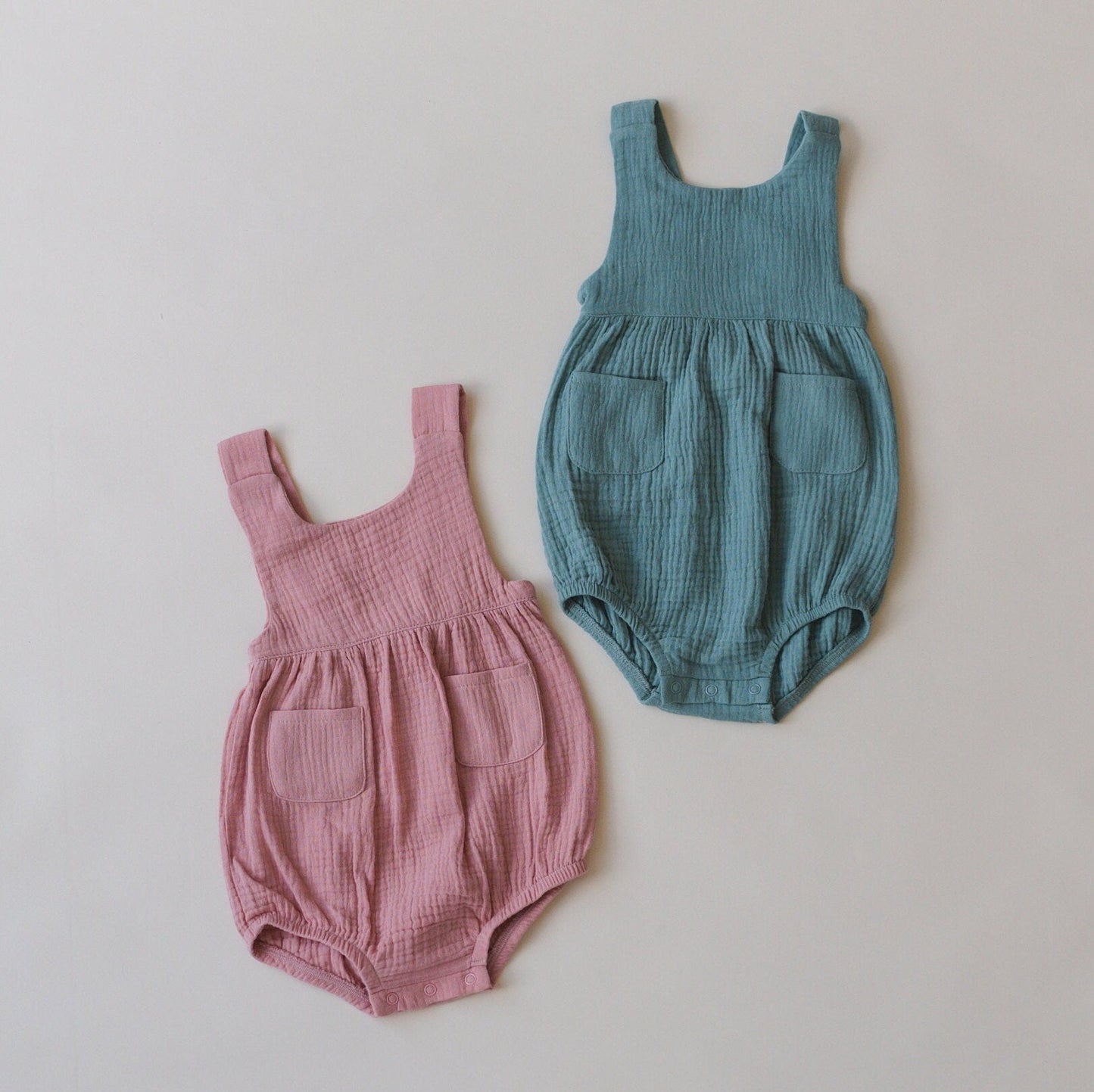 Organic Cotton Muslin Bubble Romper - more colors