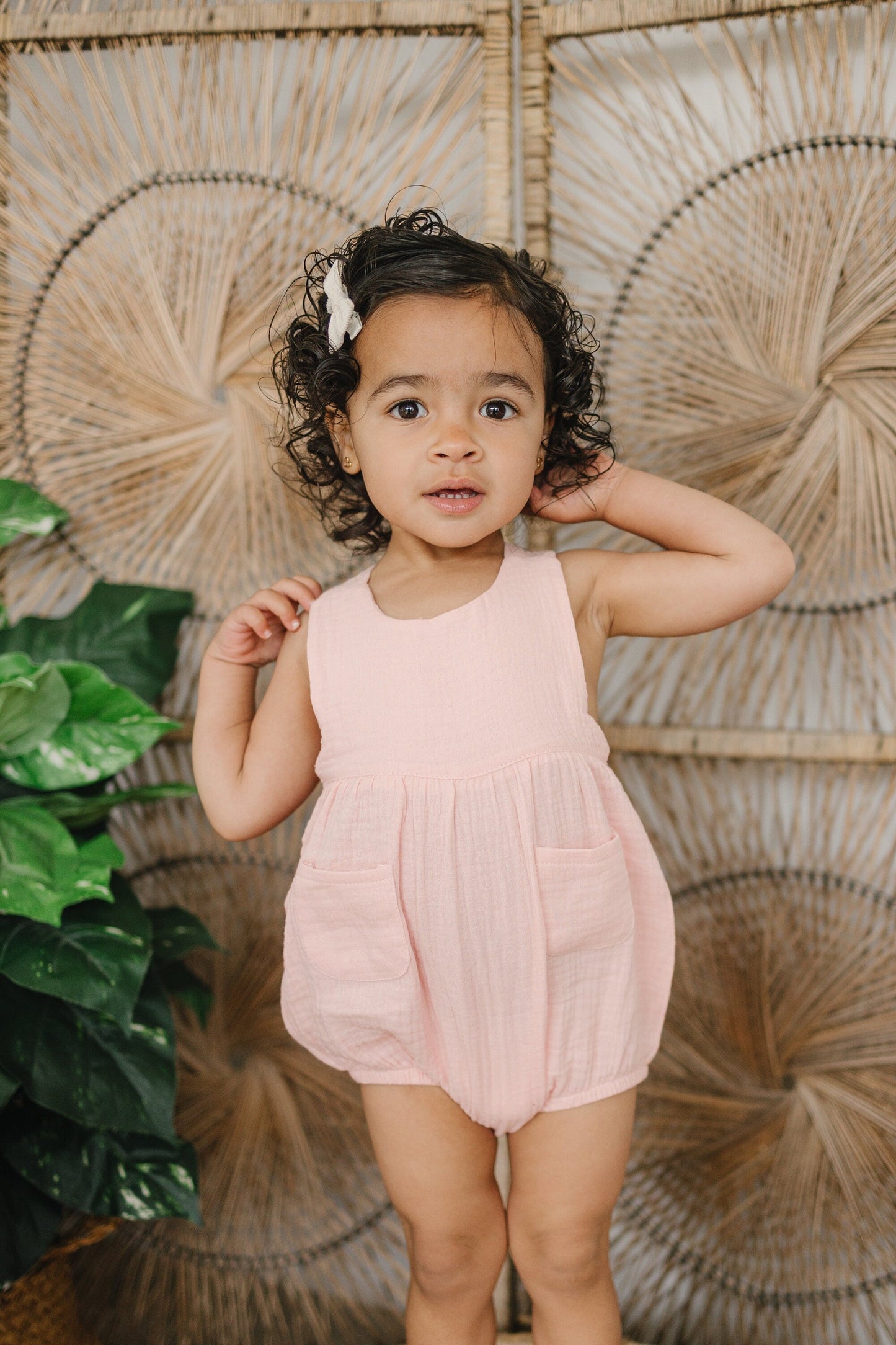 Organic Cotton Muslin Bubble Romper - more colors