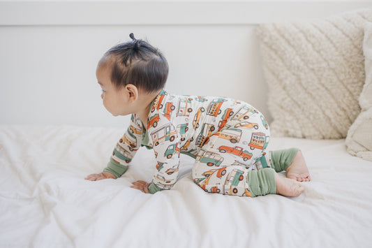 Cruisin' then Snoozin' Bamboo Zippy Romper