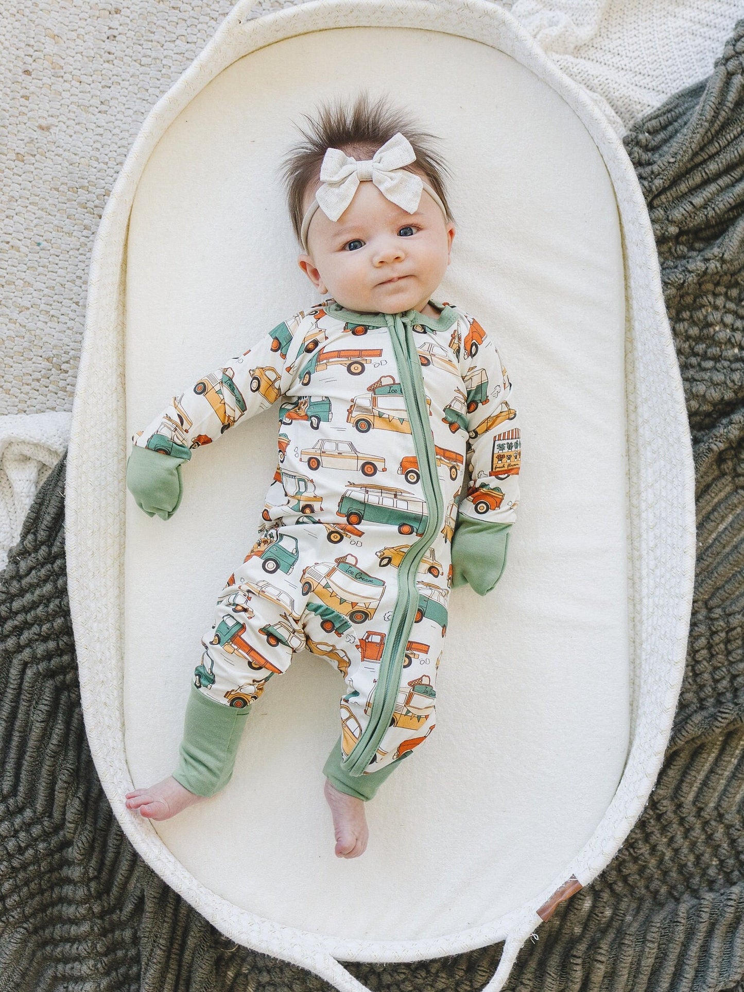 Cruisin' then Snoozin' Bamboo Zippy Romper