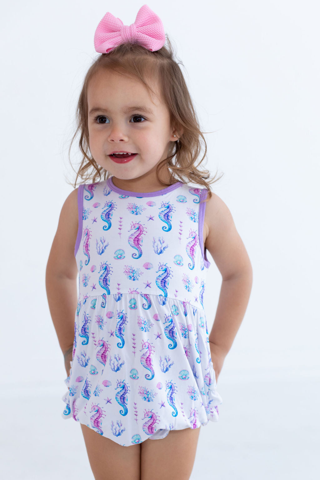 Bubble Romper - Seahorse