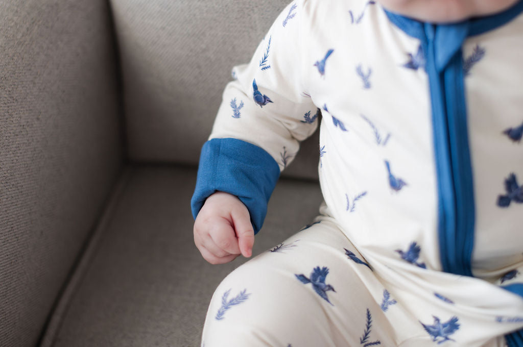 Blue Jays - Long Sleeve Zipper Romper