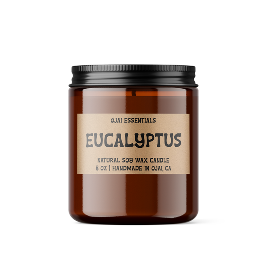 Apothecary Candle | Eucalyptus | Natural Soy Wax | Glass Jar