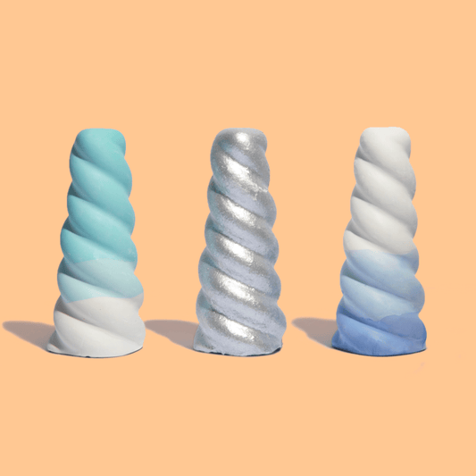 OMBRE NARWHAL HORNS - HANDMADE SIDEWALK CHALK - SET OF 3