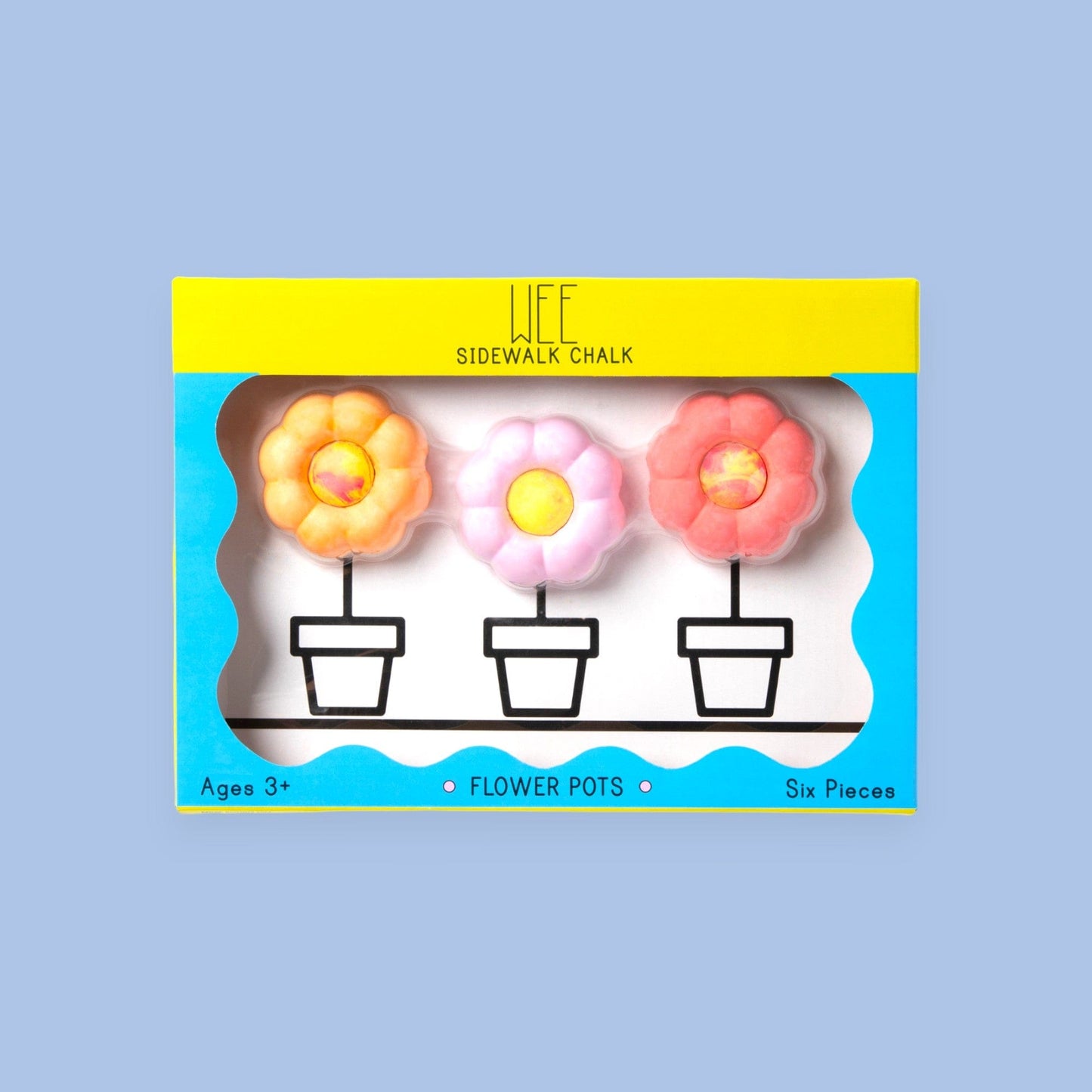 wee Flower Pots Sidewalk Chalk