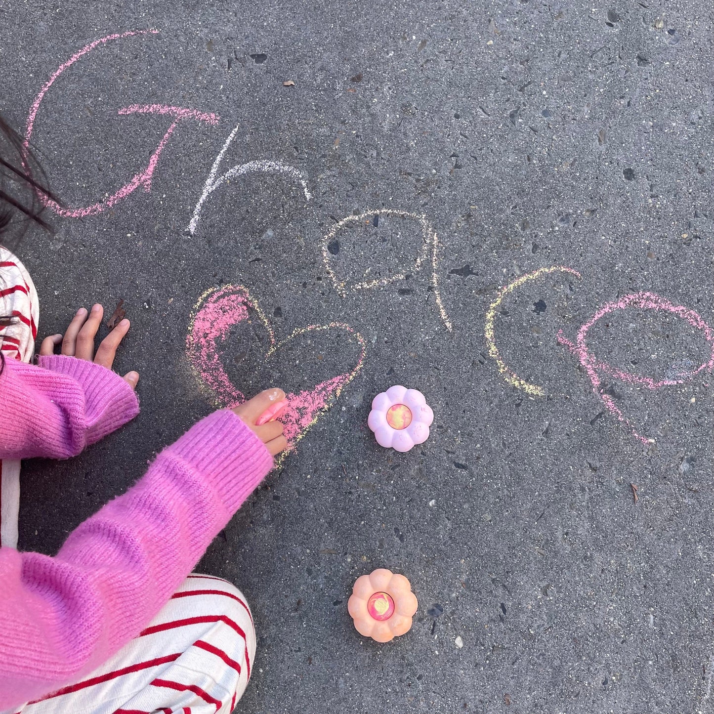 wee Flower Pots Sidewalk Chalk